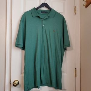 Green polo shirt